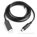 USB-2.0 수컷 ~ 8pin 직렬 어댑터 라인 케이블